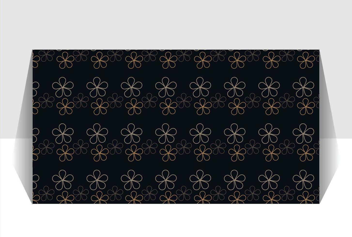 Pattern design black gold vector
