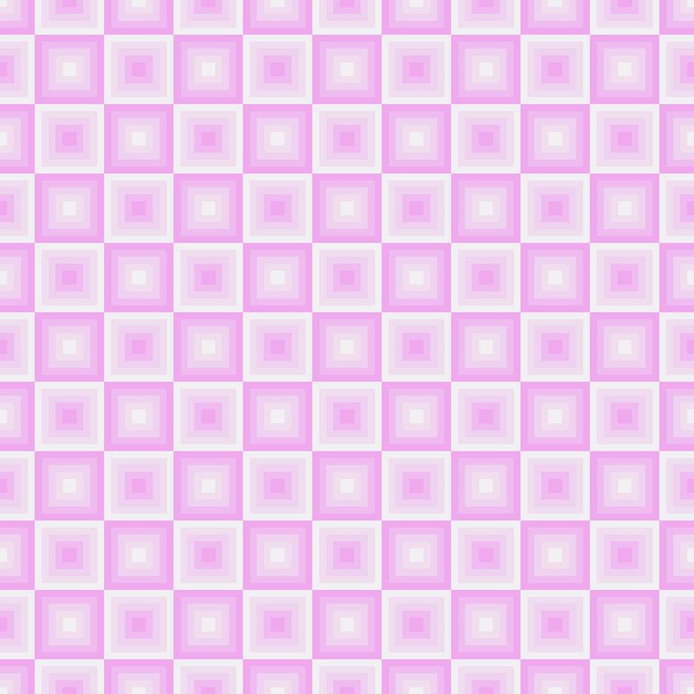 Vector illustration of pink square step color seamless pattern background. Geometry shape background.