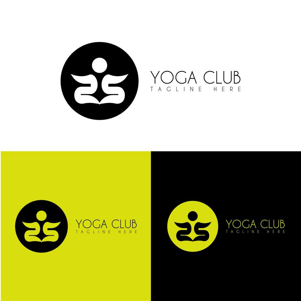 Yoga club logo design, Zen and Meditation logos,Yoga studio logo photo