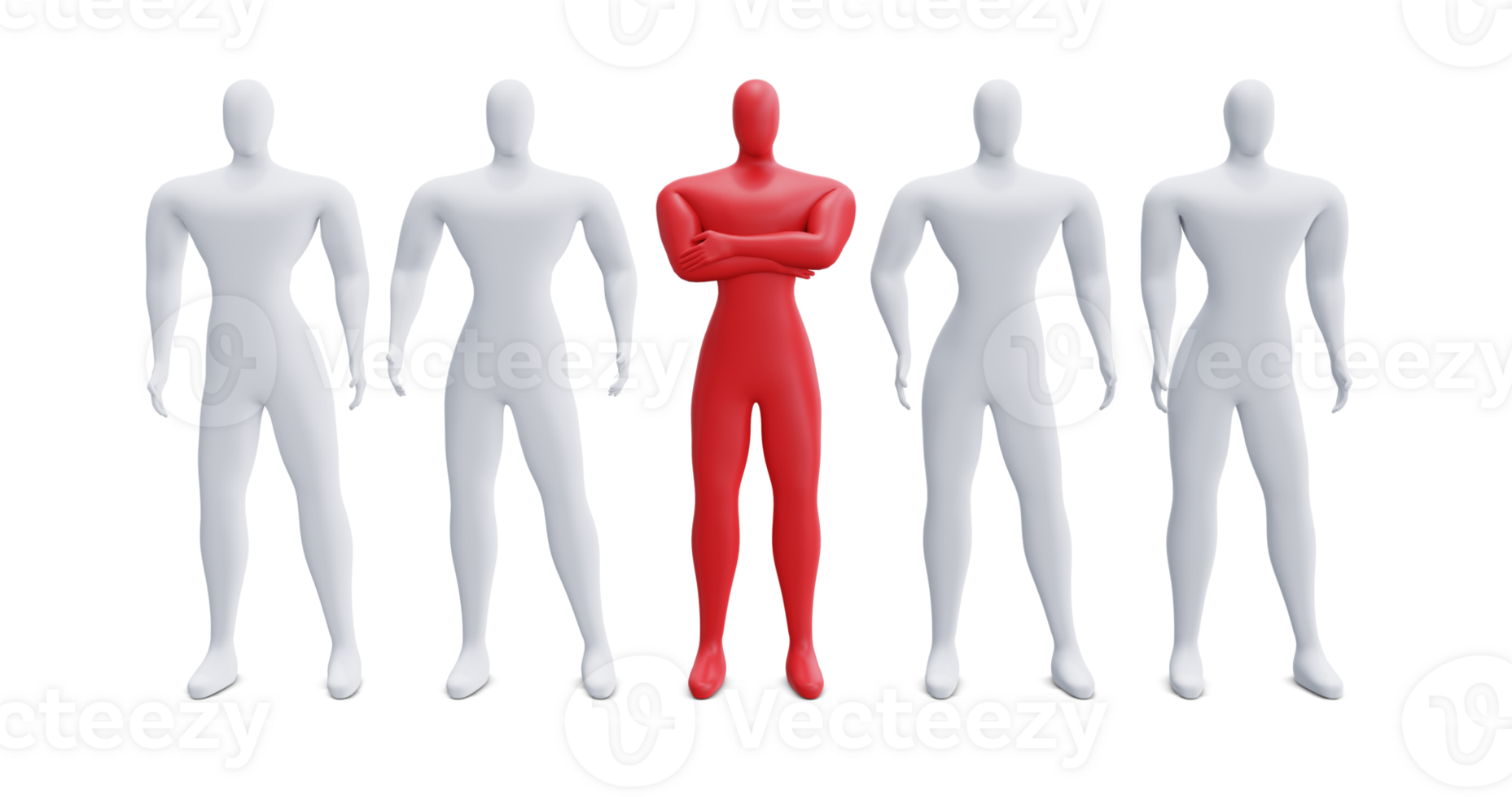 Gang Leader 3d Illustration Concept. Leadership Concept. png