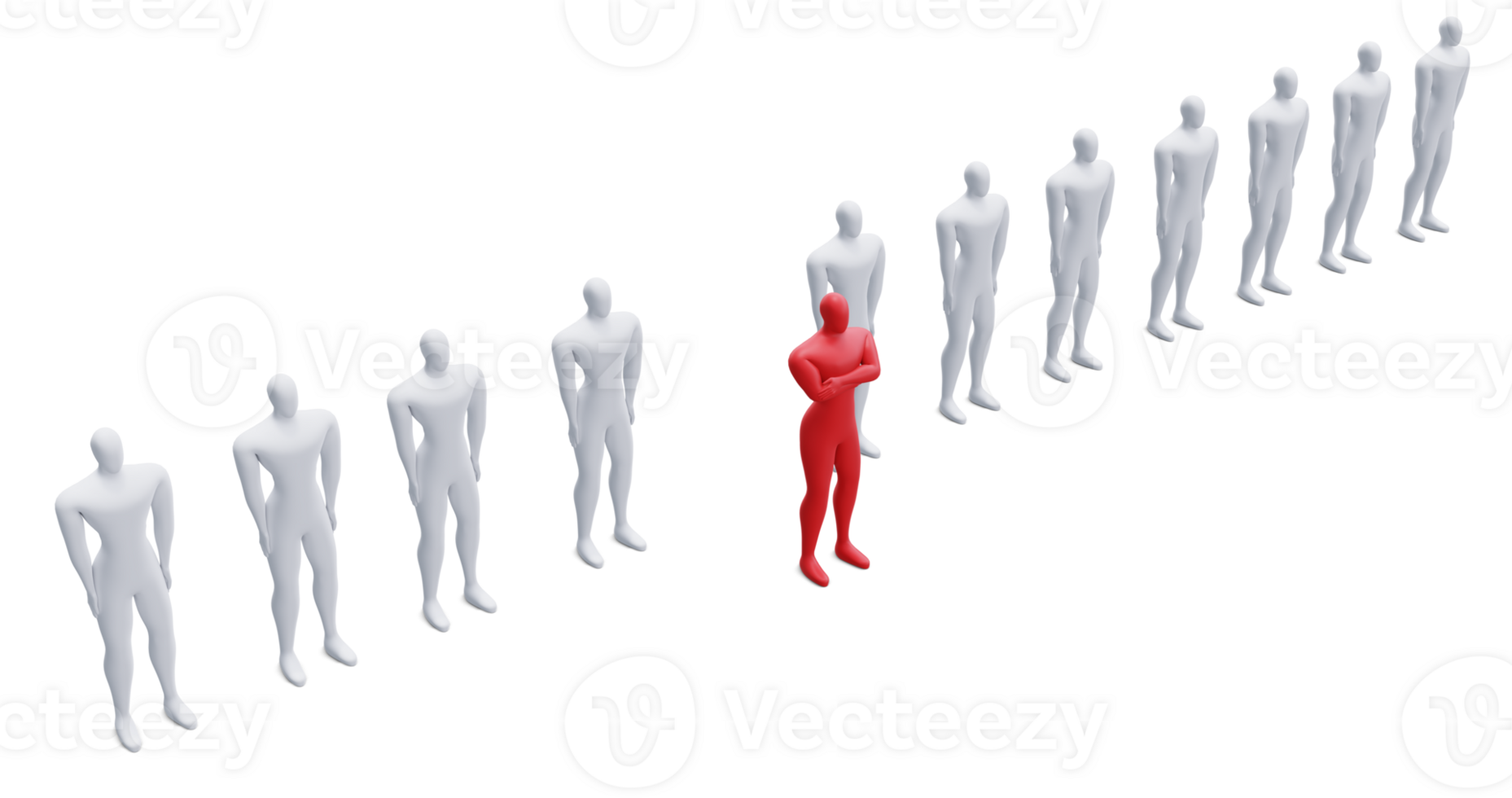 Gang Leader 3d Illustration Concept. Leadership Concept. png