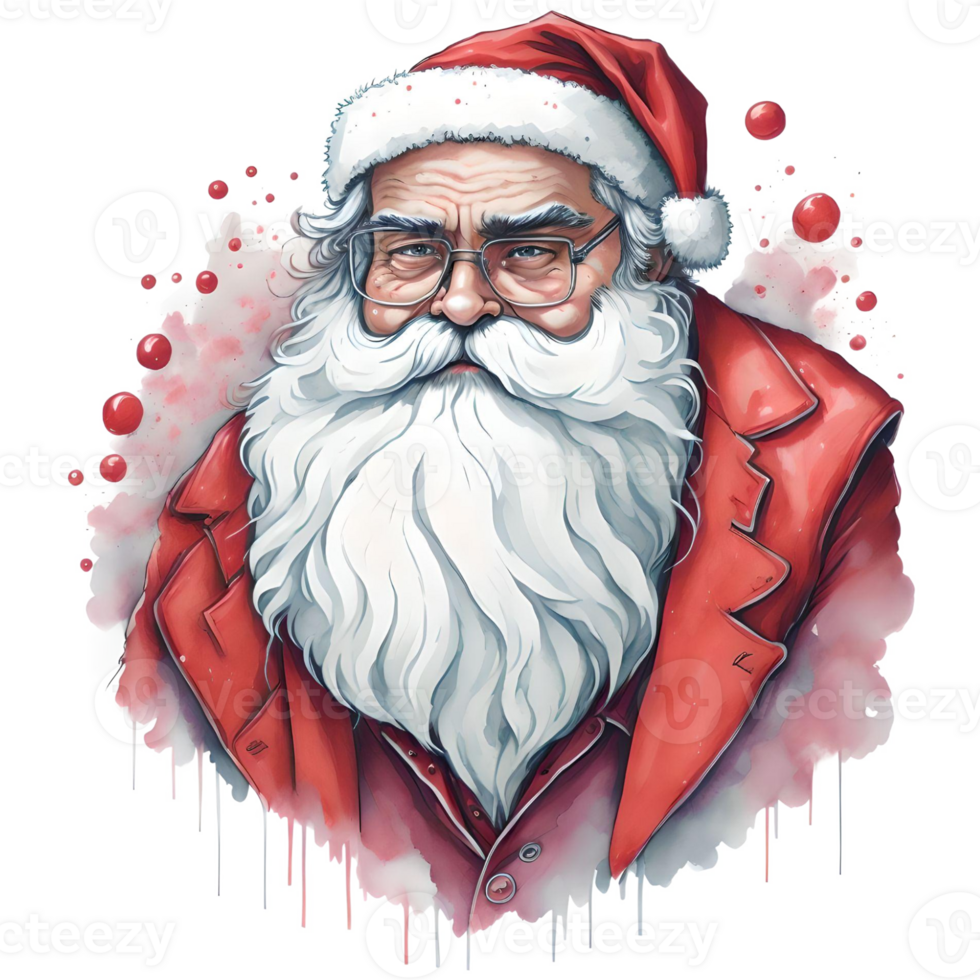 Santa Claus Christmas PNG Design, Generative AI