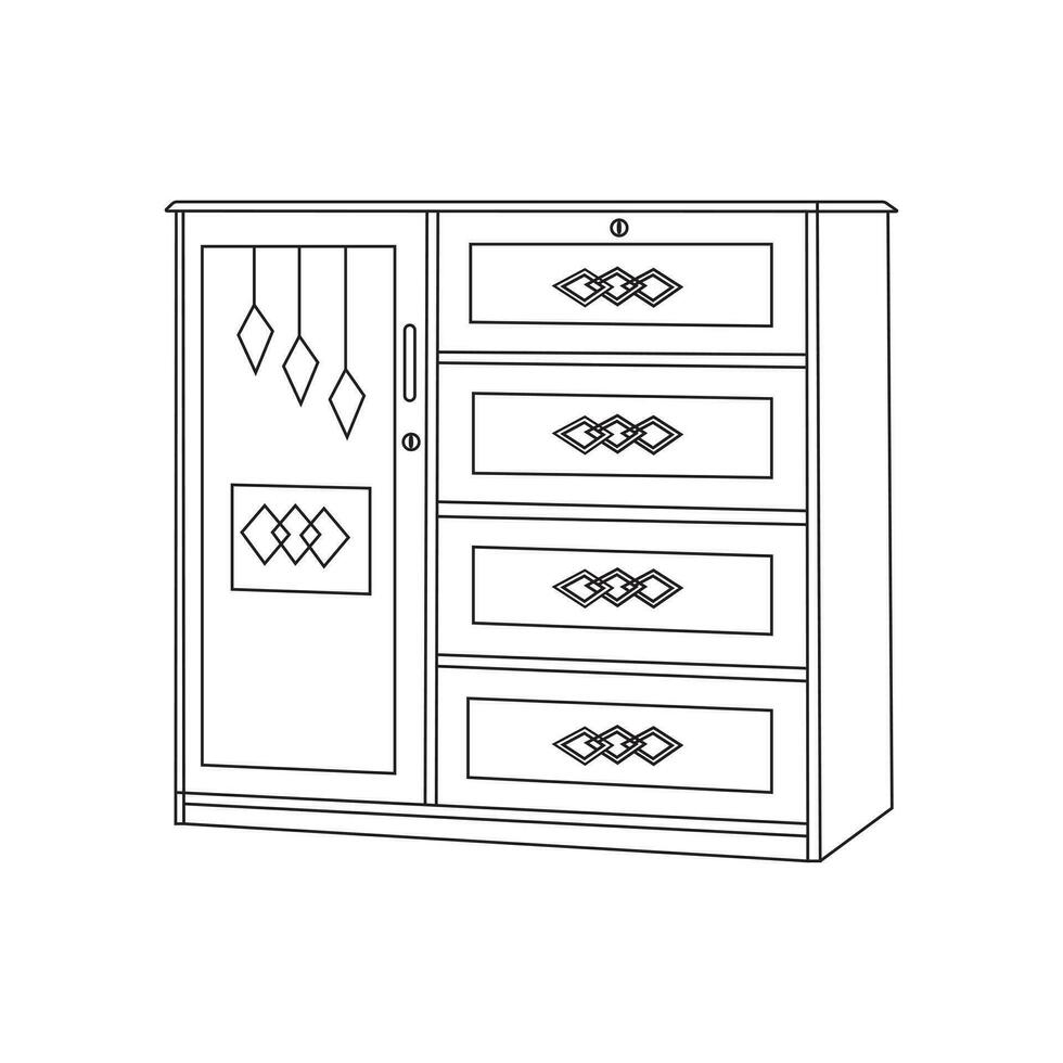 icons of weardrobe.Wardrobe room. Furniture. vector