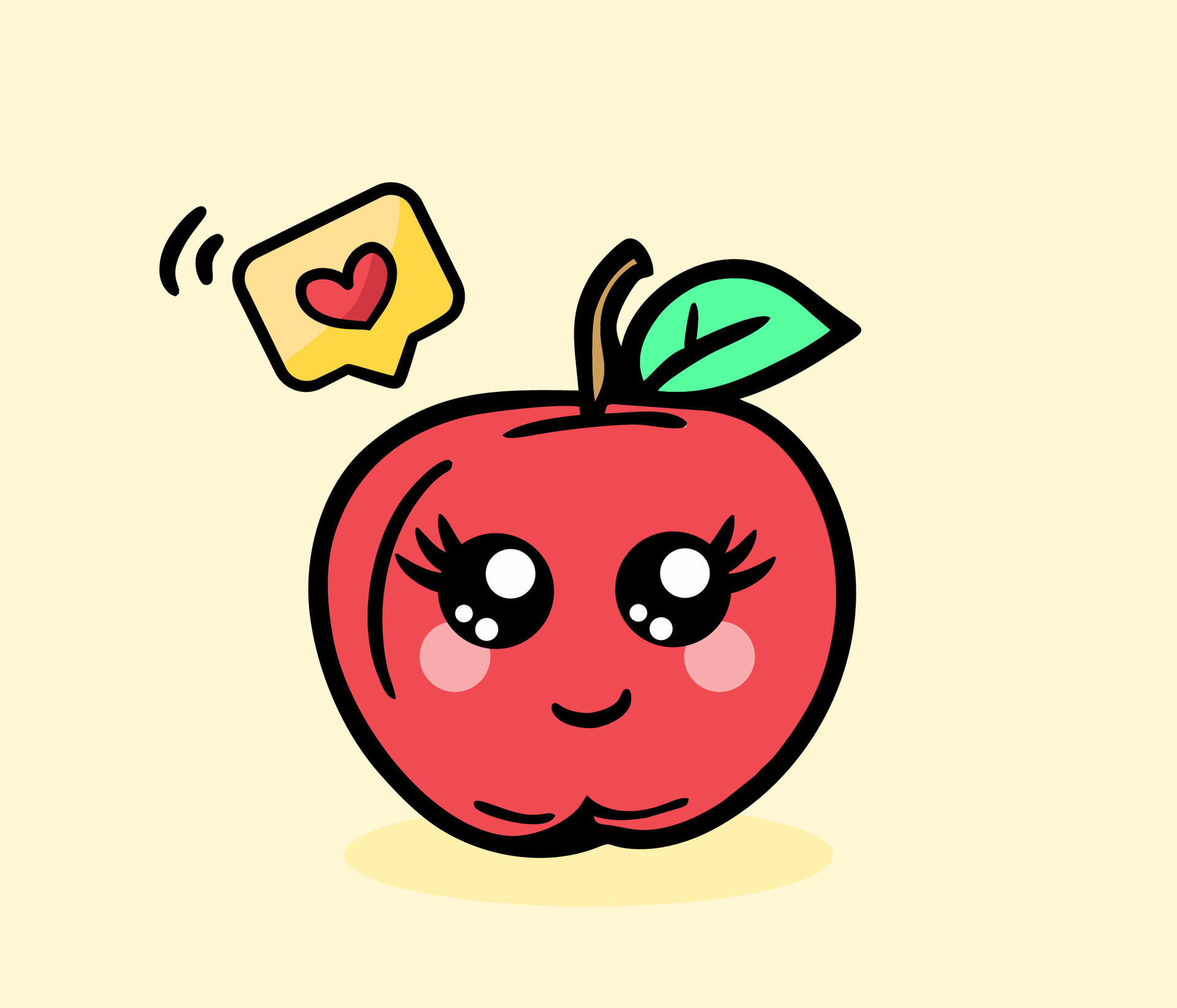 Drawing Of An Apple With A Cute And Happy Face 27248995 Vector Art At drawing-of-an-apple-with-a-cute-and-happy-face-27248995-vector-art-at