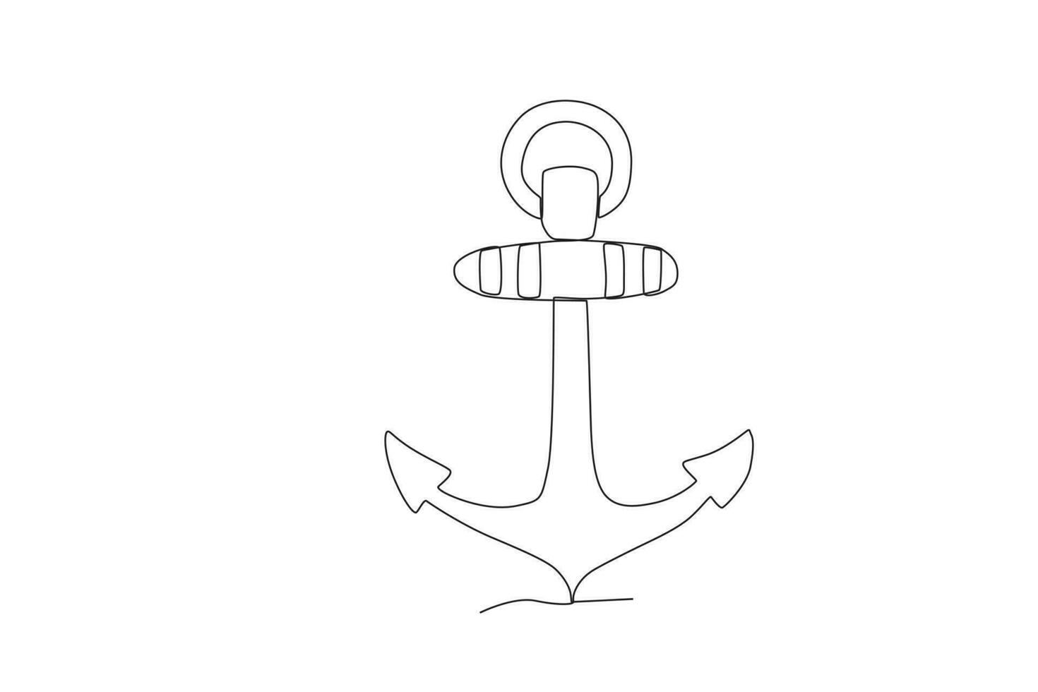 A large ship anchor vector