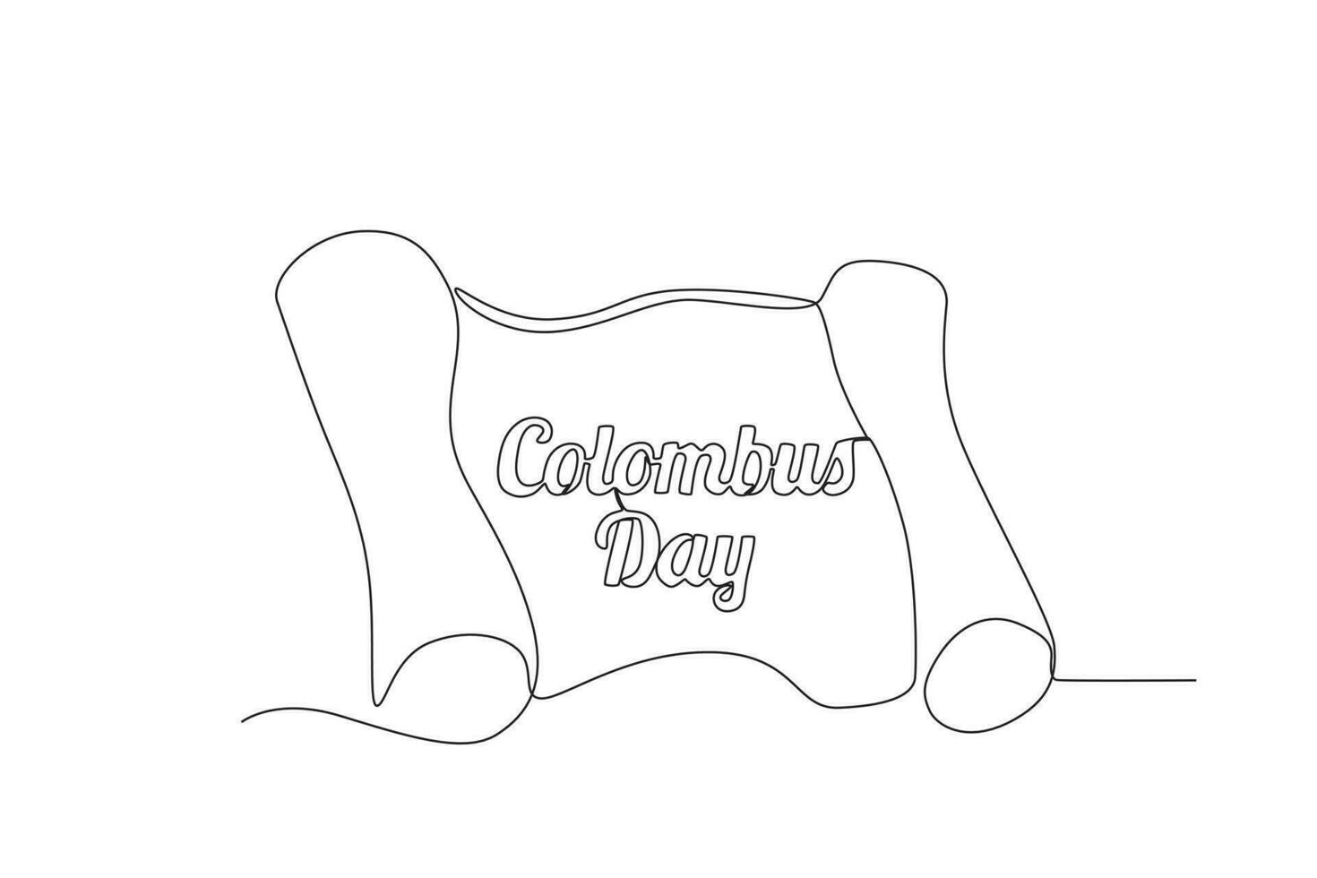 A concept of Columbus day vector