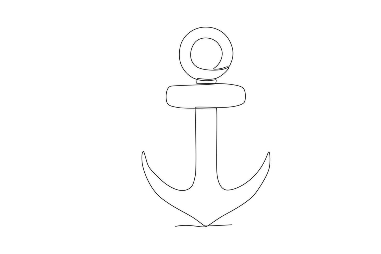 An anchor of a Columbus ship vector