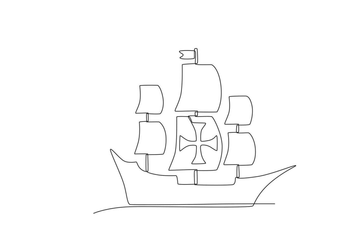 A ship with many sails vector