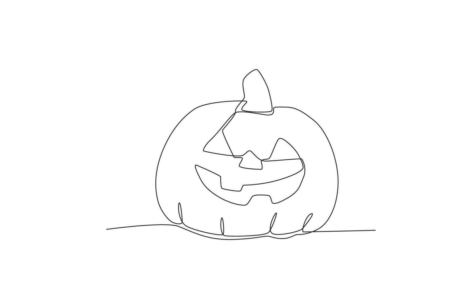 A pumpkin for a Halloween party vector