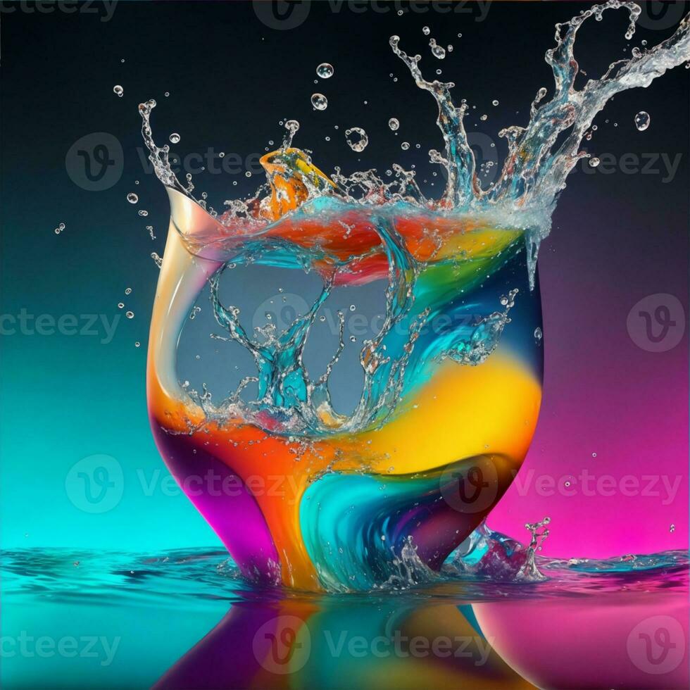 Color full water photo