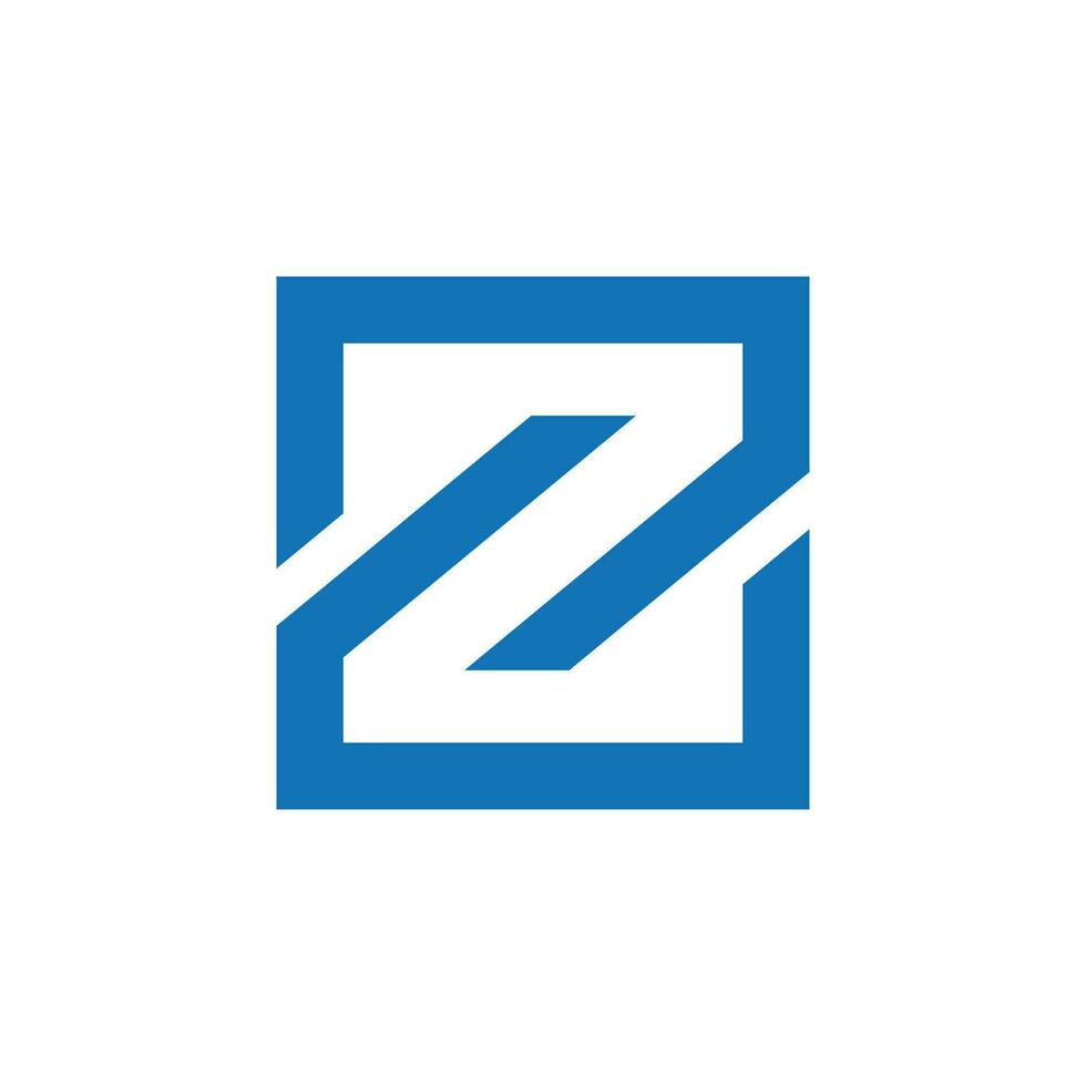 Z letter initial logo design vector