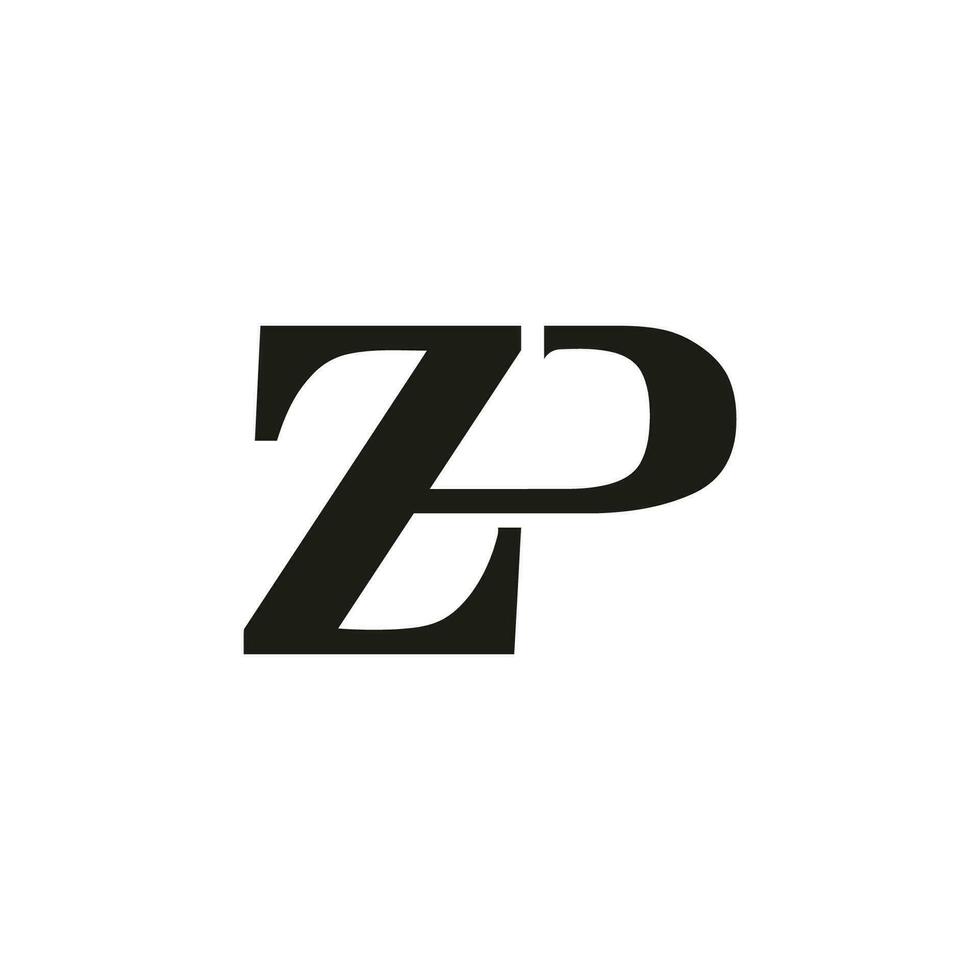 ZP initial logo vector