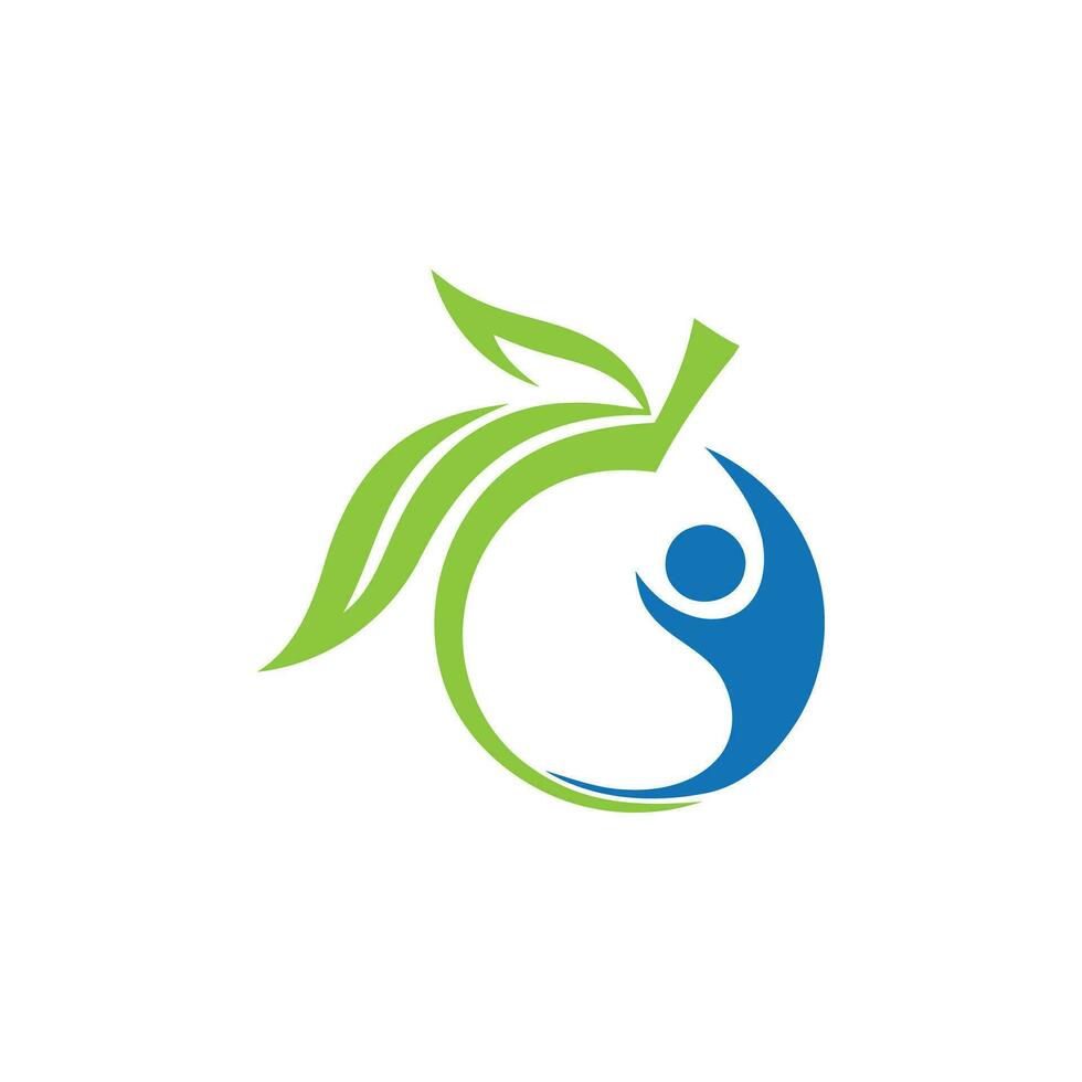 nutrition logo design vector