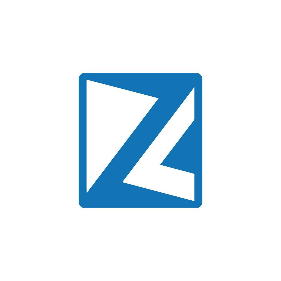 Z letter initial logo design vector