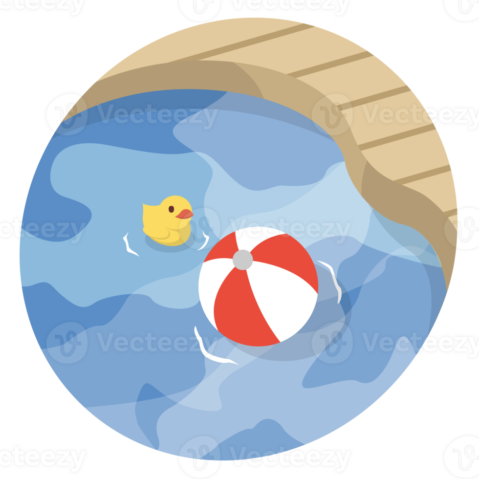 Pool Scenery Illustrations png