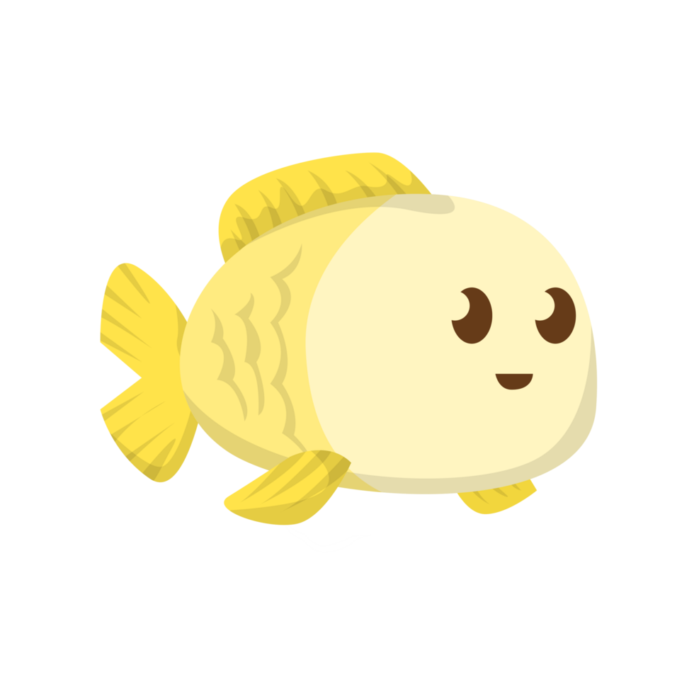 amarelo peixe ilustrações png