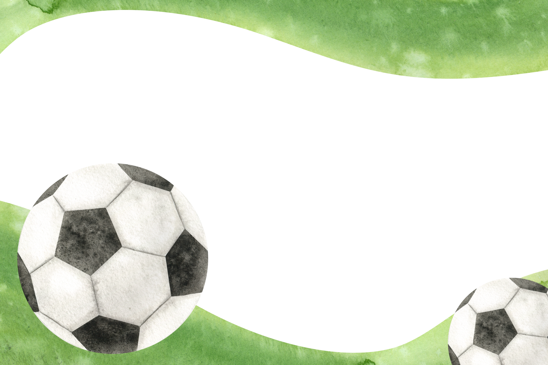 Soccer ball with watercolor background and splashes Football ball