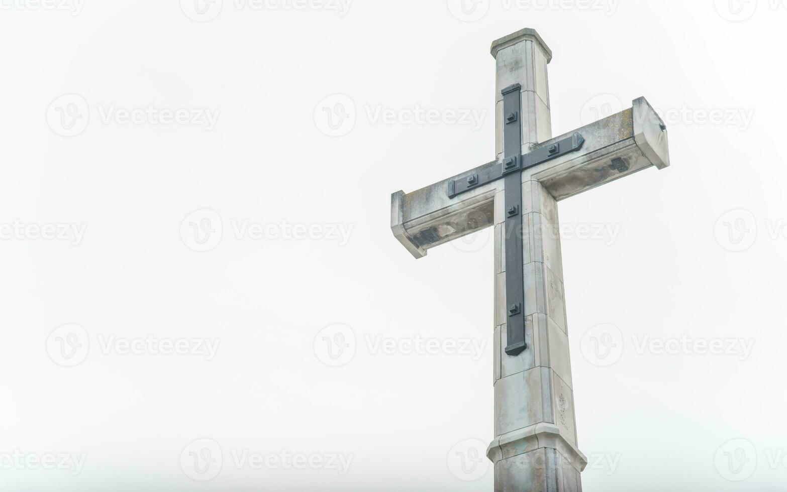 The Christian cross of Christchurch cathedral in Christchurch of New Zealand. photo