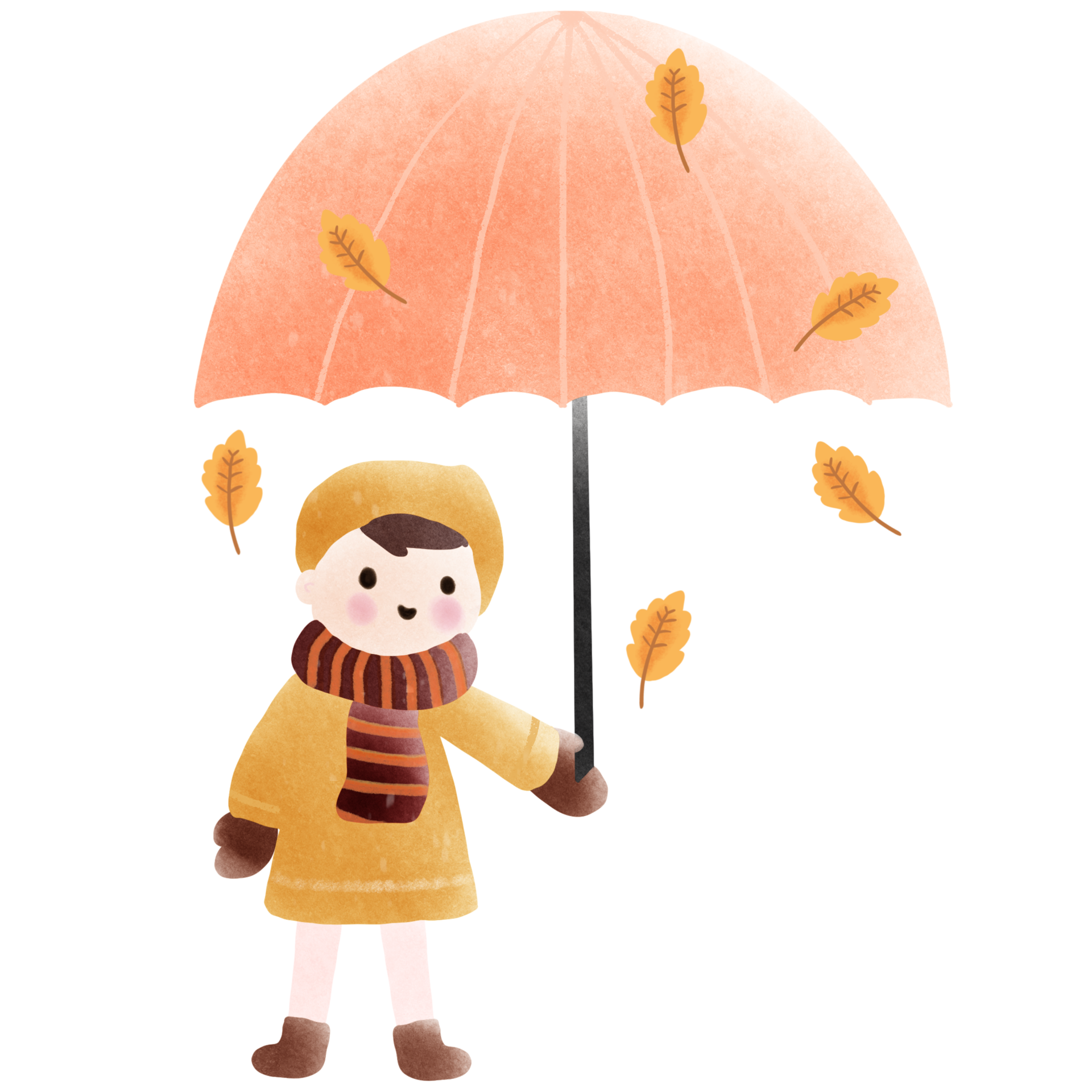 Quiet Autumn With Umbrella 27251036 PNG