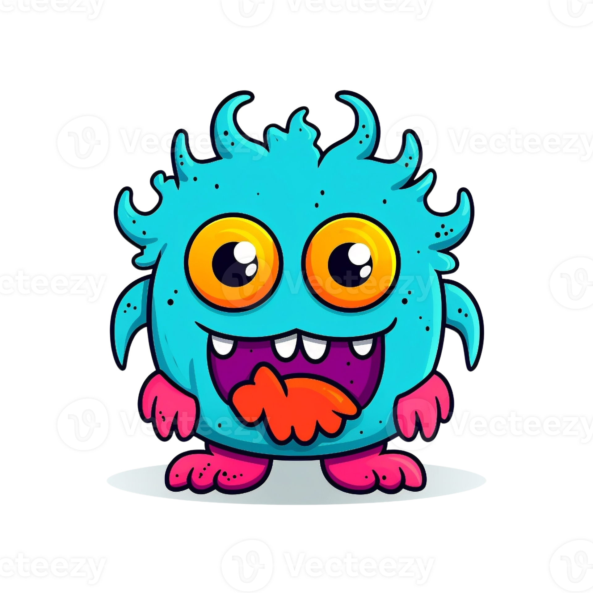 Cute Doodle Monster Clipart 27251039 Png