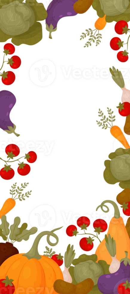 vegetales alimento. vertical bandera png