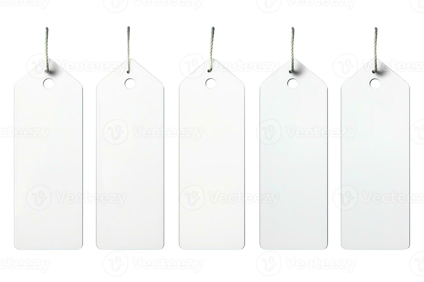 vacío etiqueta aislado en blanco o transparente antecedentes separar. generativo ai foto