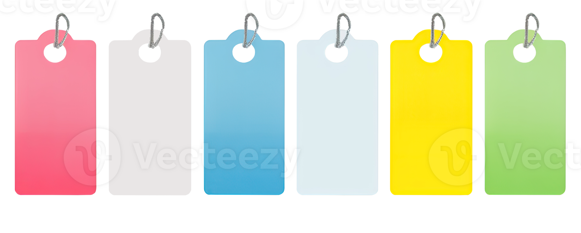 Empty label isolated on white or transparent background cutout. Generative AI png
