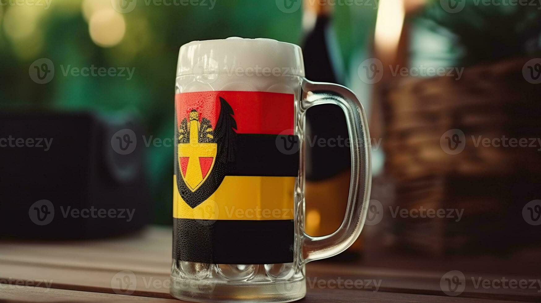 Oktoberfest, beer mug, festival. Generative AI photo