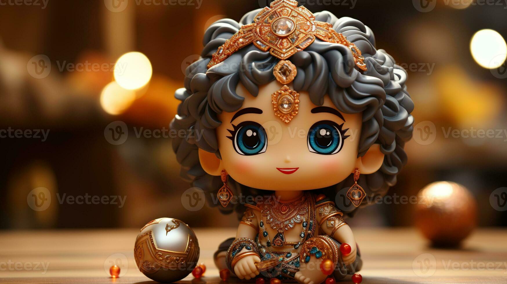 Krishna Krishnashtami festival. AI Generated photo