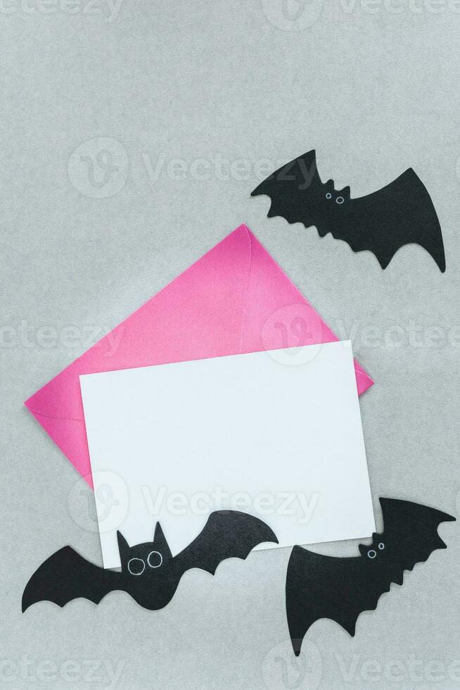 Halloween background for party invitation, greeting card, web banner. Halloween concept. photo