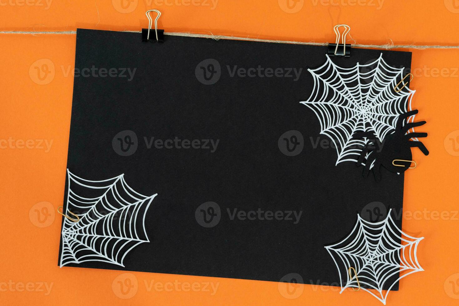Happy Halloween party label, invitation Composition. photo