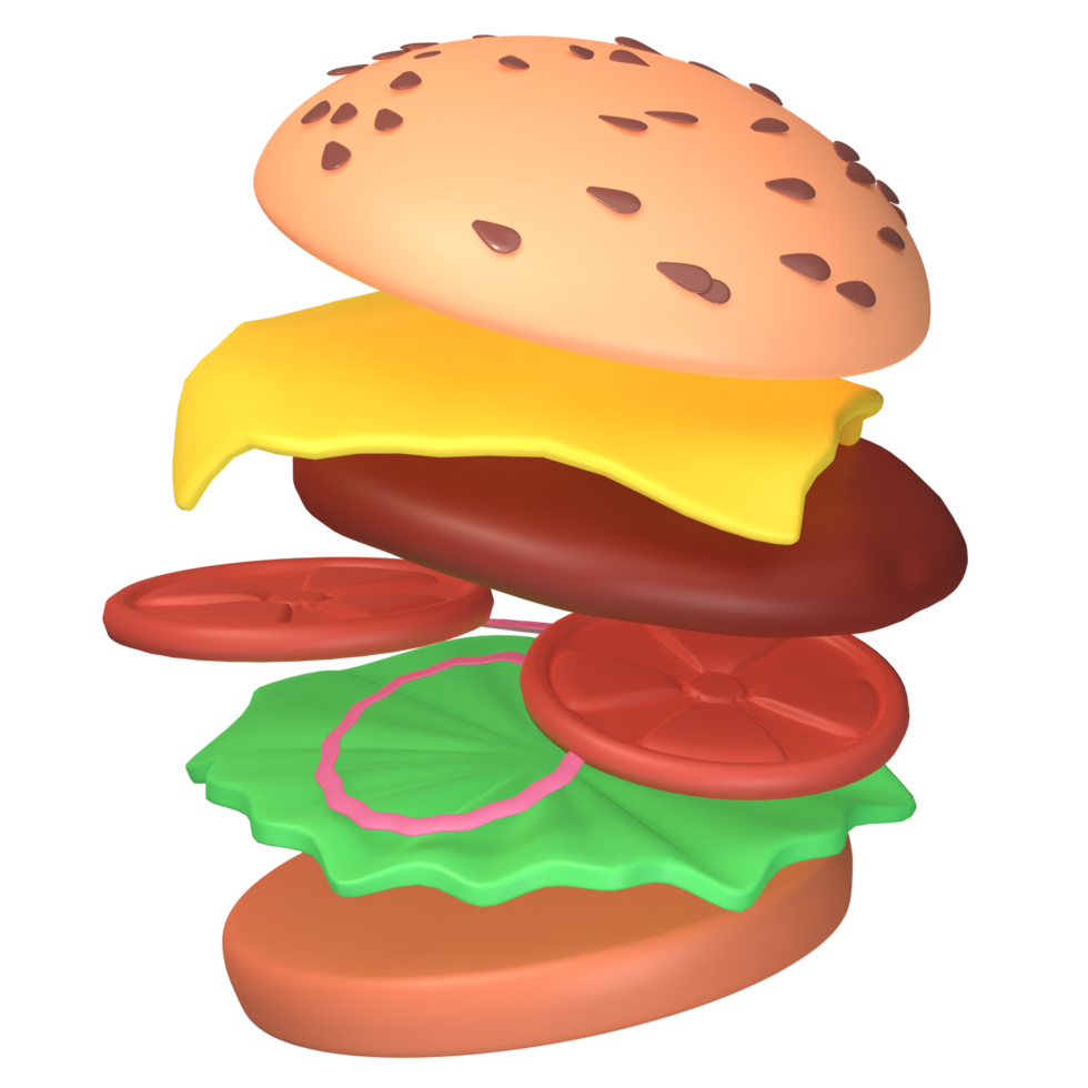 3d Isolated Rendered Icon Fast Food Delicious png