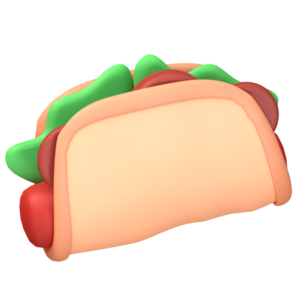 3D RENDERED ICON FAST FOOD ILLUSTRATION png