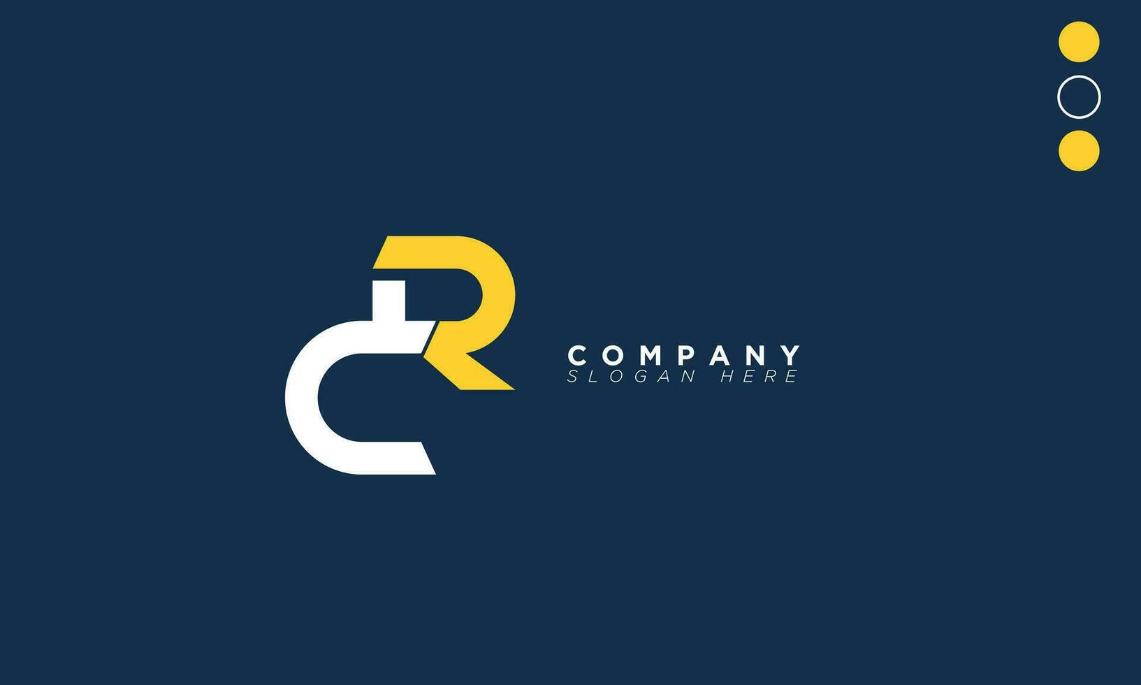 CR Alphabet letters Initials Monogram logo RC, C and R vector