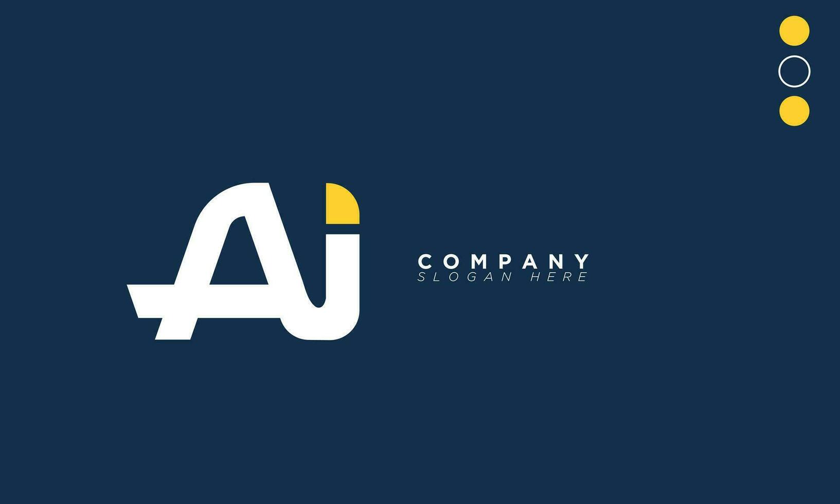 AI Alphabet letters Initials Monogram logo IA, A and I vector