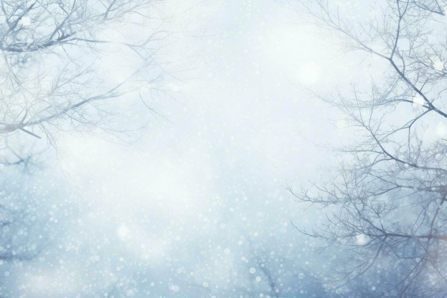 Winter forest natural background photo