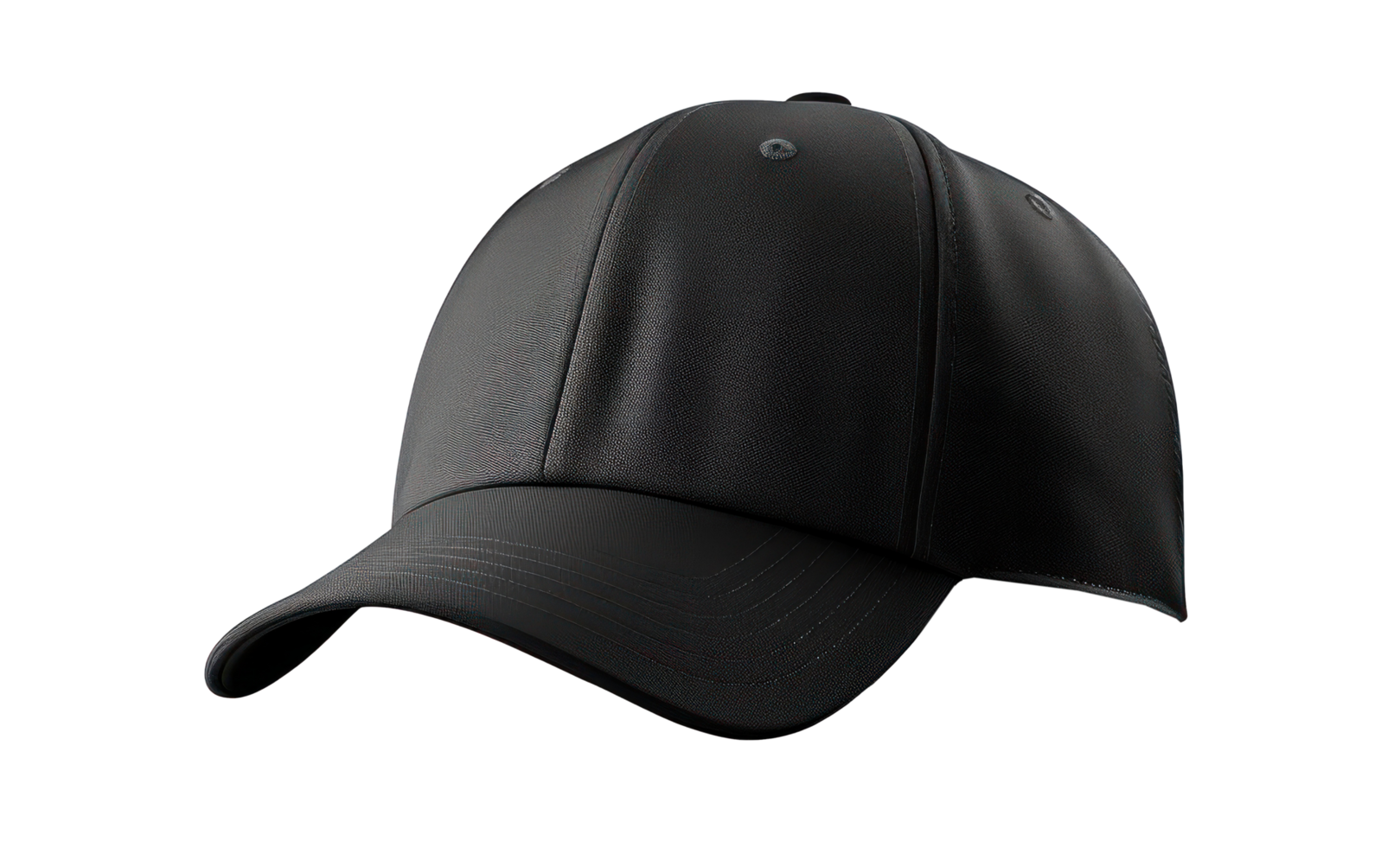 Mockup black baseball cap isolated png