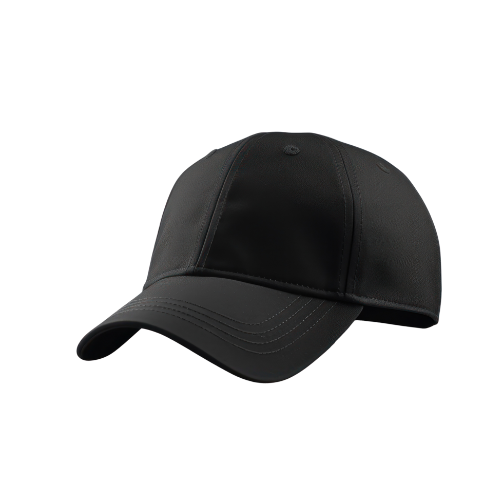 Mockup black baseball cap isolated png