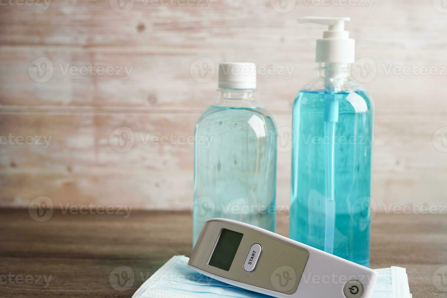 Alcohol sanitizer gel for washing hand protect infection coronavirus. photo