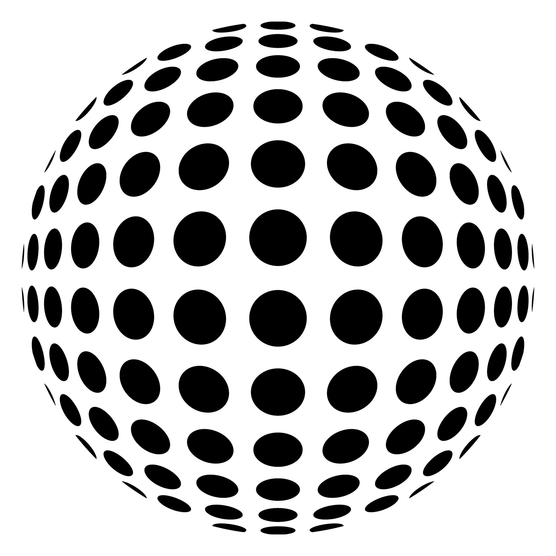 Abstract Decorative Dotted ball isolated. Icon Vector illustration