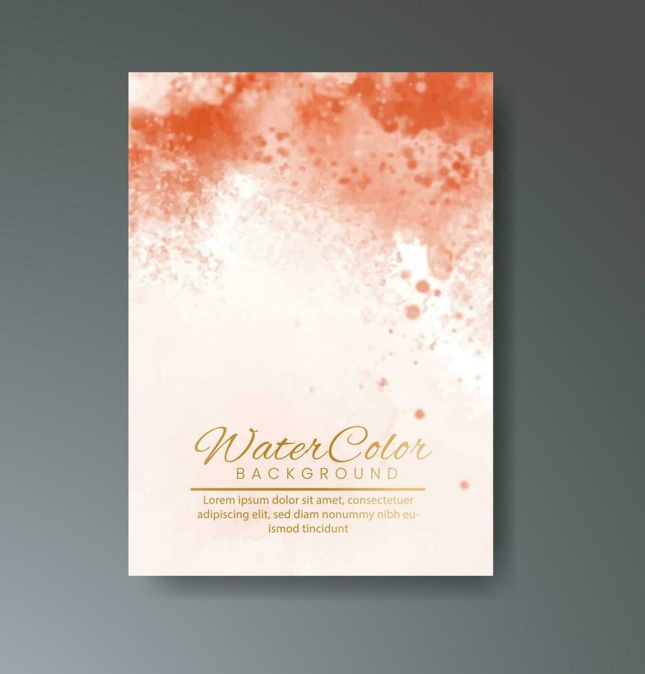 Cards with watercolor background. Design for your cover, date, postcard, banner, logo. vector