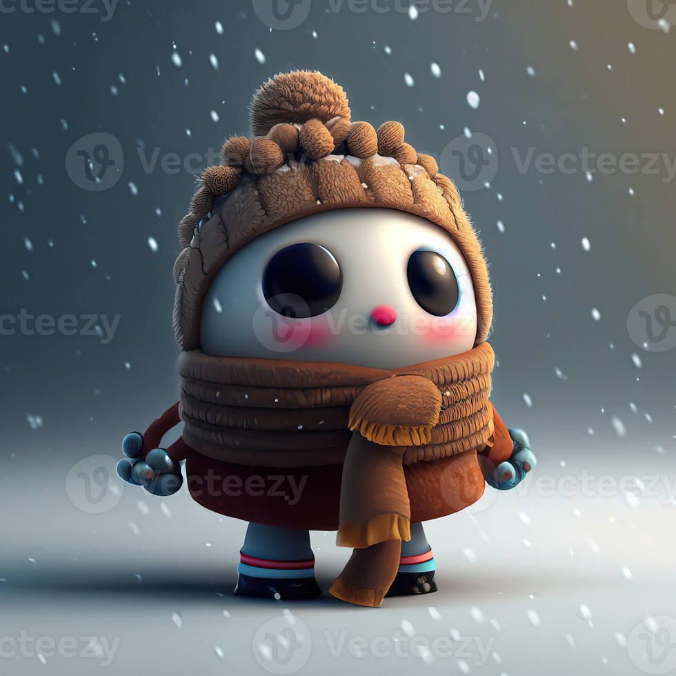 Cute isolated high quality 3D avatar png