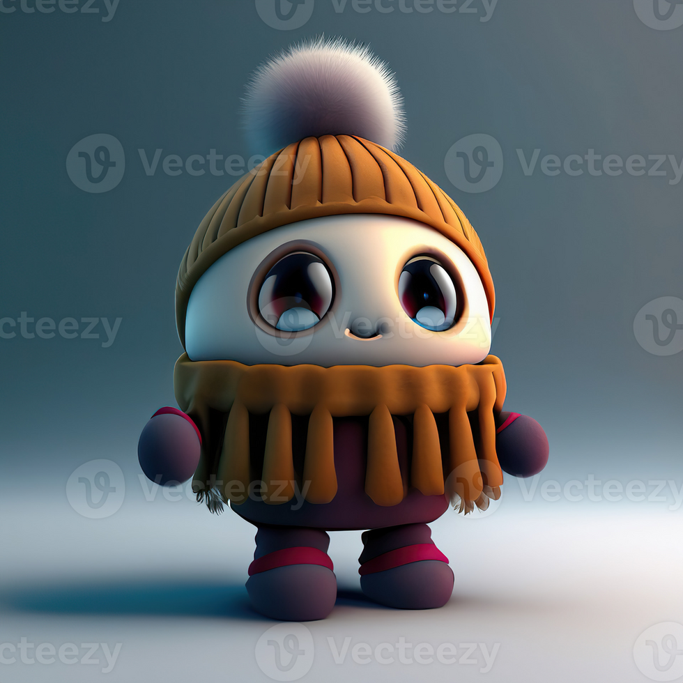 Cute isolated high quality 3D avatar png
