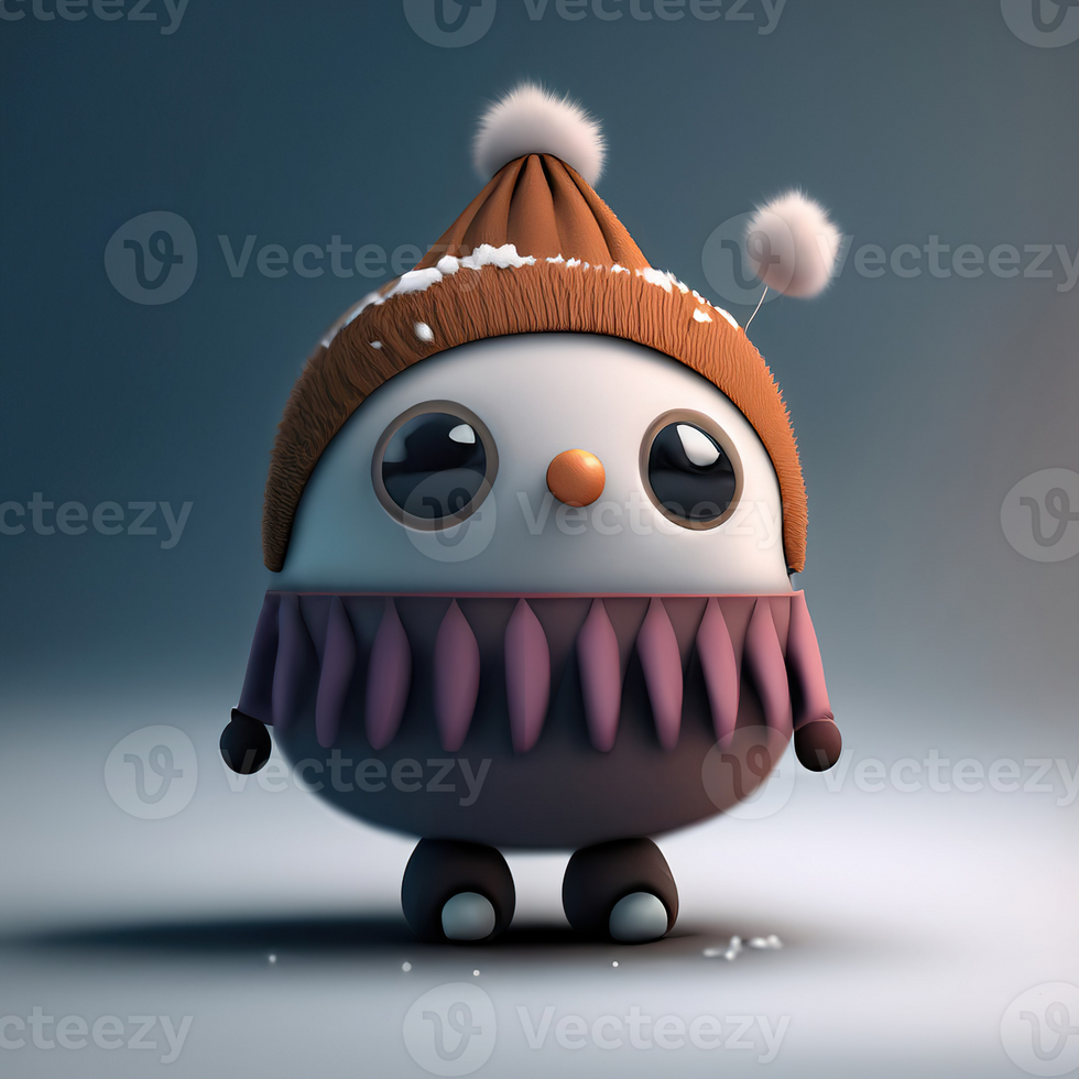 Cute isolated high quality 3D avatar png