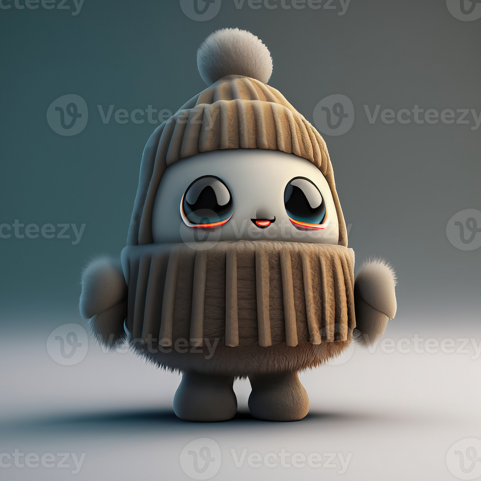 Cute isolated high quality 3D avatar png
