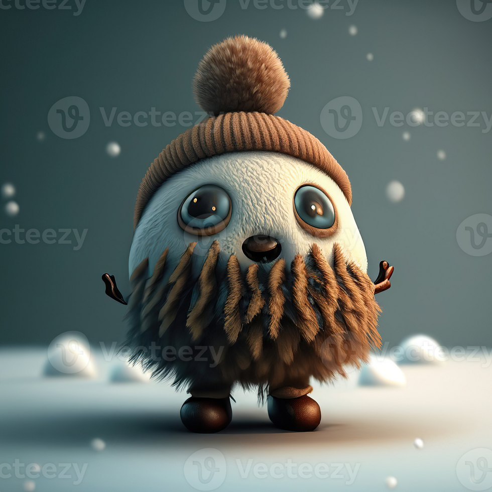 Cute isolated high quality 3D avatar png