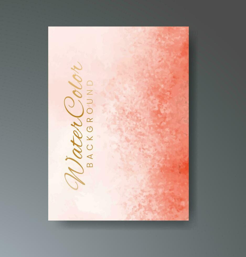 Cards with watercolor background. Design for your cover, date, postcard, banner, logo. vector