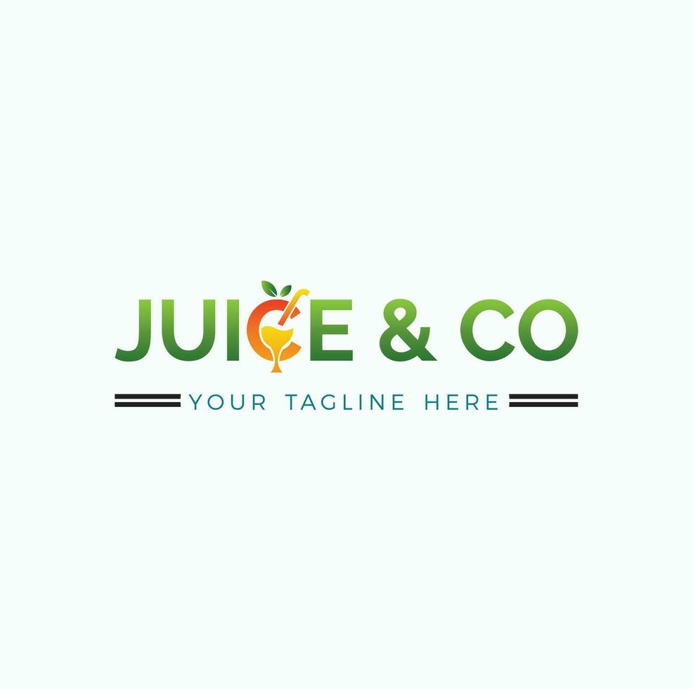 This is a juice company logo vector