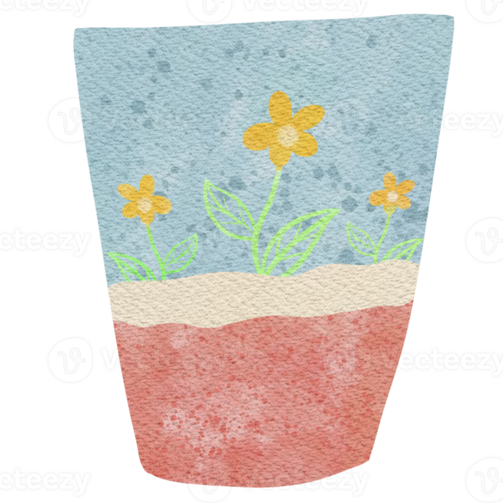 A colorful cup png