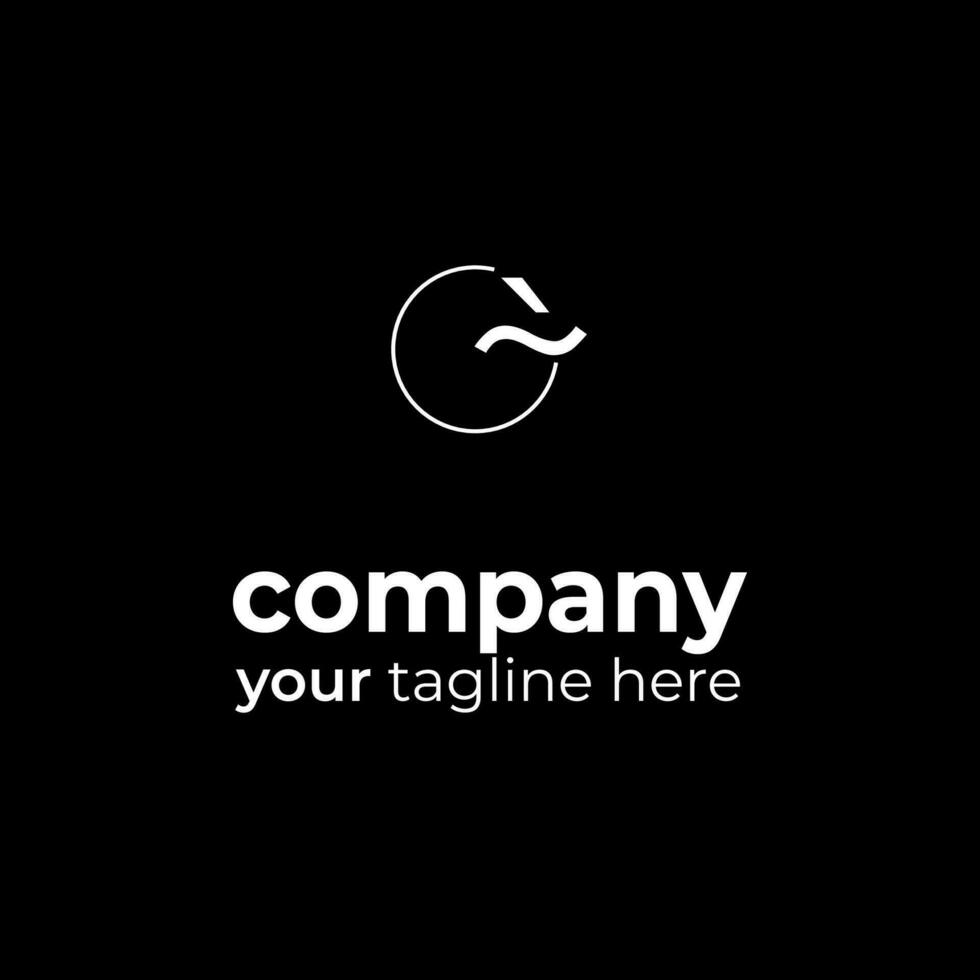 Abstrack Symbol logo on white background, can be used for art companies, sports, etc vector